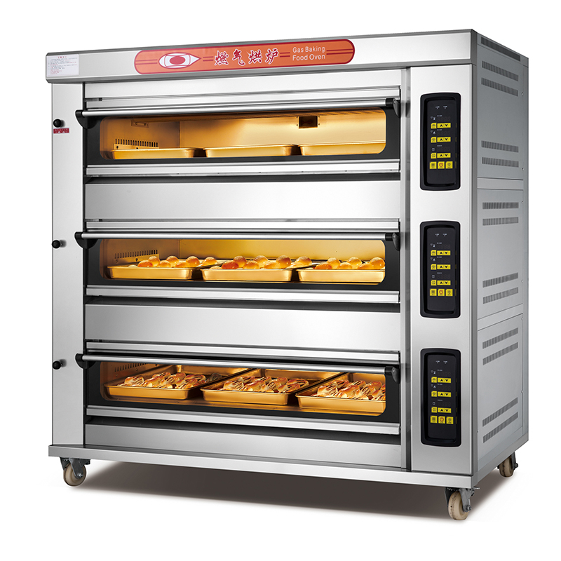 Yumai 3 Deck 9 Tray Gas Oven (Digital Control)