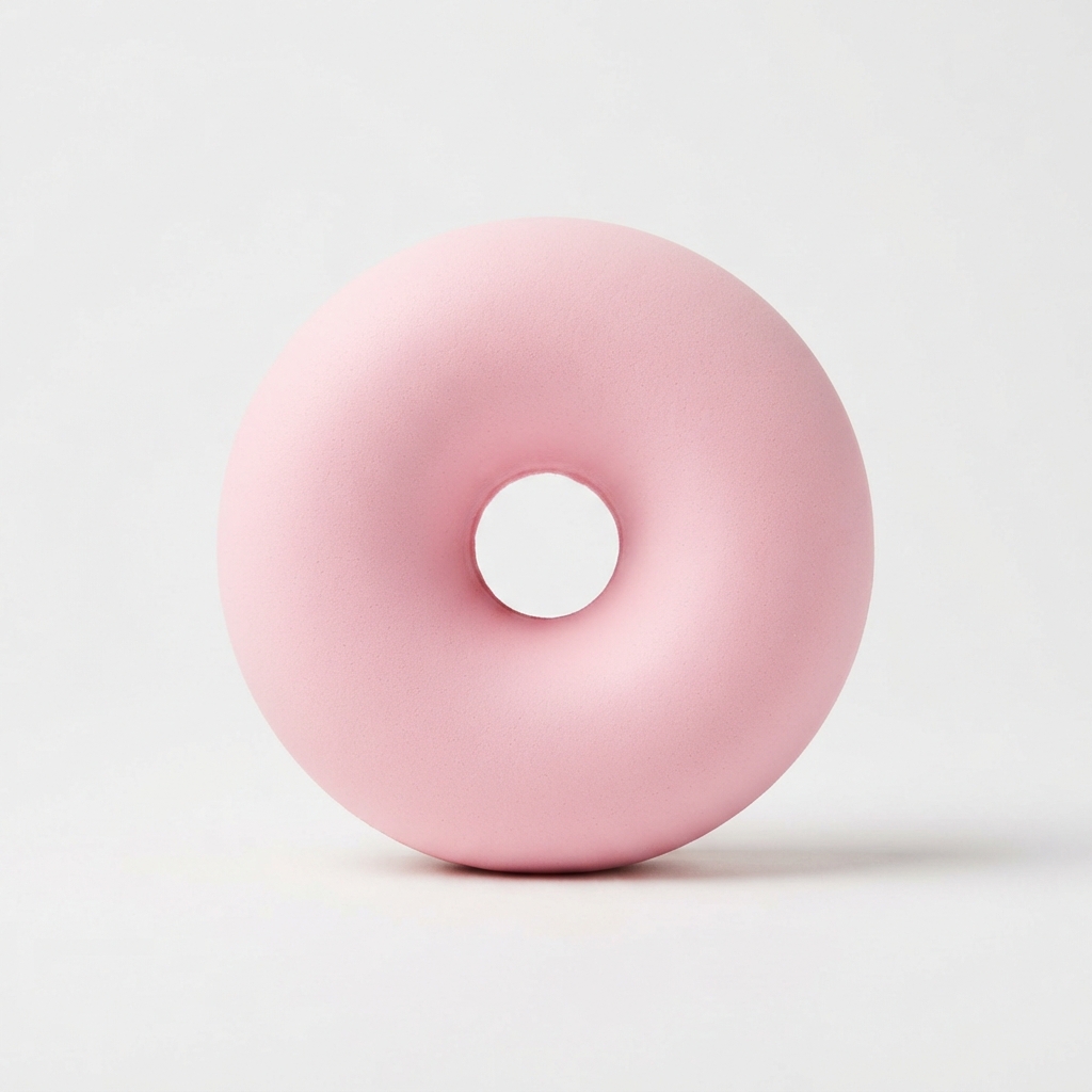 Pastel donut squishy charm studio photo