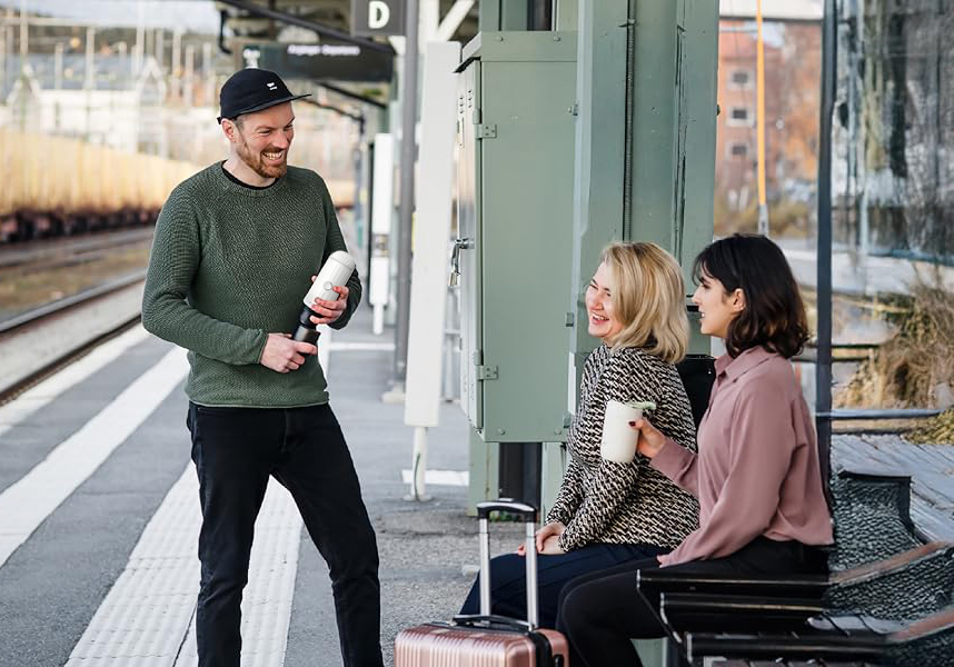 MIKOCA portable espresso machine for travel and coffee on the go