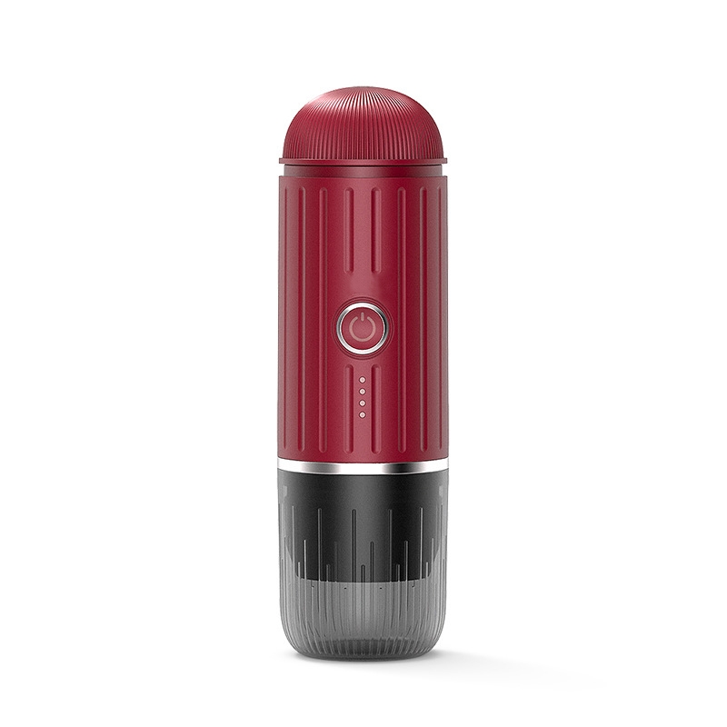 mikoca portable espresso machine in red