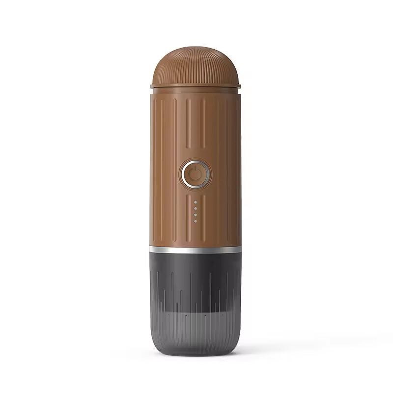 mikoca portable espresso machine in brown
