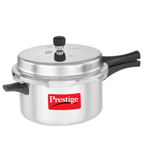 Prestige Popular Virgin Aluminium Precision Weight Valve Pressure Cooker, 7.5 L (Silver)