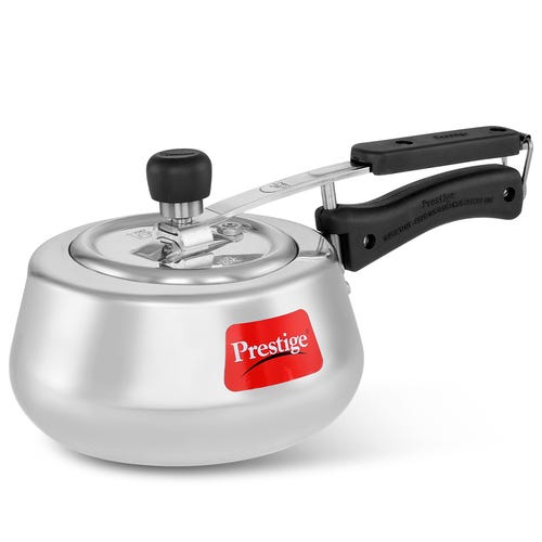 Prestige Nakshatra Cute Svachh Aluminium Gas and Induction Compatible Pressure Cooker (Silver)