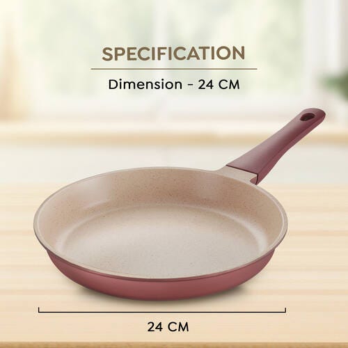 Prestige Omega Die-Cast Non-Stick Fry Pan | 3-Layer Coating | Die-Cast Body | Metal Spoon Friendly | Heavy Base
