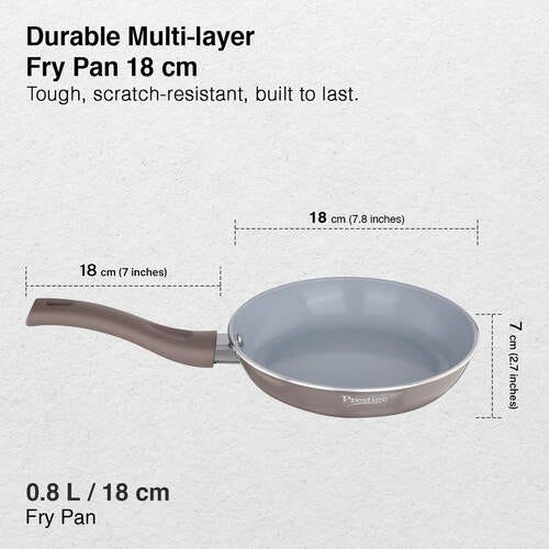 Prestige Ceraglide Duo Ceramic Coating Non Stick Aluminium Cookware Fry Pan Dia 18 cm (0.8 Litre)