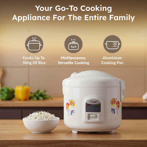 Prestige Delight Electric Rice Cooker - PRWCS 1.2 (1.2L Closed Type)