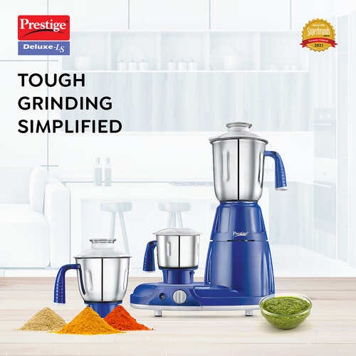 Prestige Deluxe Ls 750W Blue Mixer Grinder