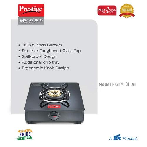 Prestige Marvel Plus Glass Top Gas Stove
