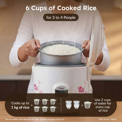 Prestige Delight Electric Rice Cooker - PRWCS 1.8 (1.8L Closed Type)