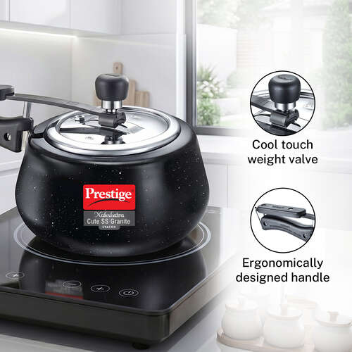 Prestige Nakshatra Cute Stainless Steel Granite Svachh Pressure Cooker 3.0 L