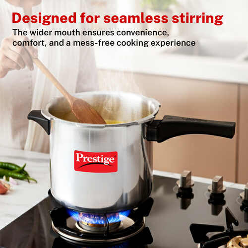 Prestige Popular Virgin Aluminium Precision Weight Valve Pressure Cooker, 12 L (Silver)