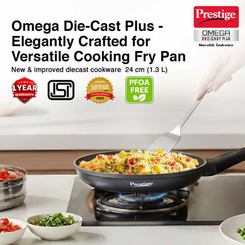 Omega Die-Cast Plus Aluminium Non-Stick Fry Pan 24 cm