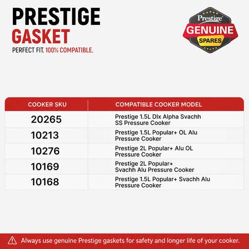 Prestige Baby Handi Pressure Cooker Gasket