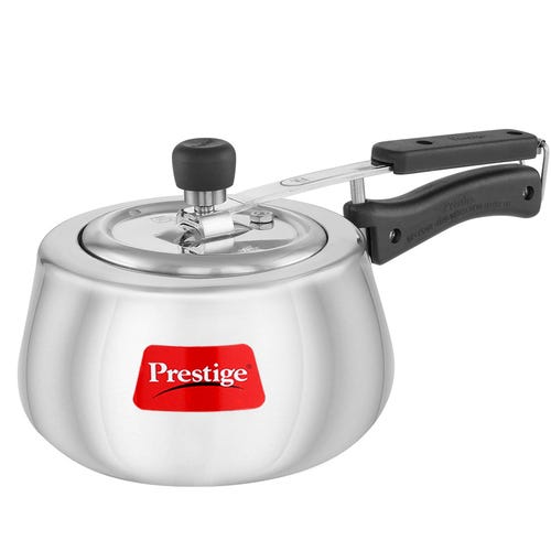Prestige Nakshatra Cute Svachh Aluminium Gas and Induction Compatible Pressure Cooker (Silver) 3 L