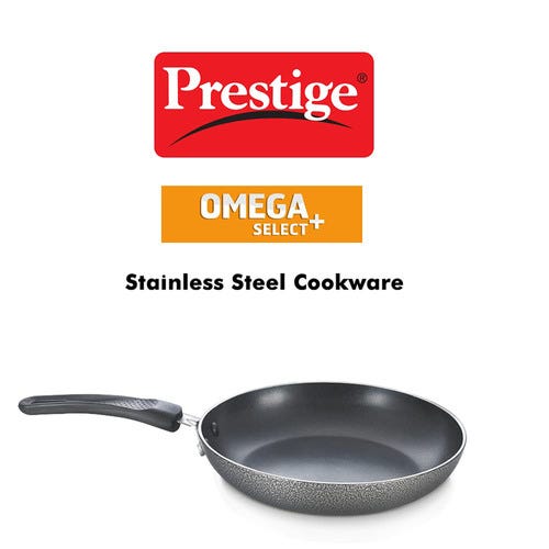 Prestige Omega Select Plus Teflon Non-stick Coated Fry Pan (Black)