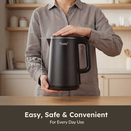 Prestige Digi Kettle 2.0 Litre with 4 Preset Modes| Live Temperature Display| Elegant Cool Touch Design| Auto-Cut Off and Dry Heat Protection| 360 Degree Swivel Base