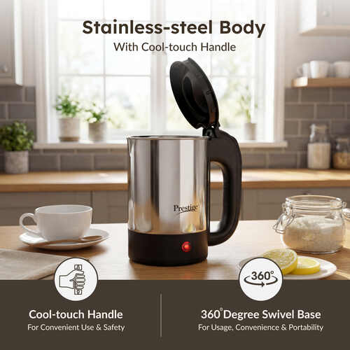Prestige Electic Travel Kettle 0.5 L V2 (0.5 L with Concealed Element)