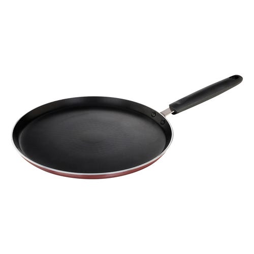 Prestige Omega Deluxe Aluminium Induction Base Non-Stick Omni Tawa, (Red) 28 cm