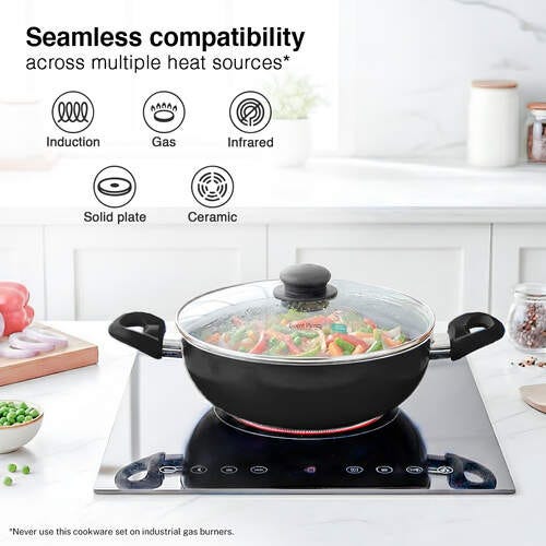Prestige Festival Pack Induction Bottom Non-Stick Coated Cookware Set (Aluminium, 3 - Piece)