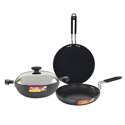 Prestige Hard Anodised Plus Induction Base 3 Pc Cookware Set