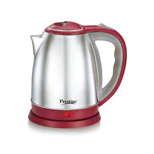 Prestige Electric Kettle - PKOSS 1.8 Red (1.8 L with Concealed Element and Detachable Power Base)
