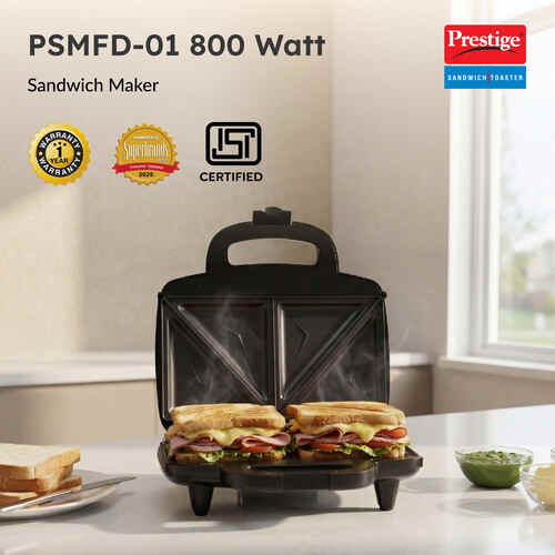 Prestige Sandwich Toaster with Fixed Sandwich Plates - PSMFD 01