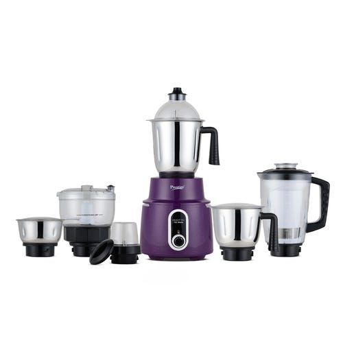 Prestige 750 Watts Delight Pro 6 Jar Mixer Grinder (3 Stainless Steel Jar + 1 Juicer Jar + 1 Multi Utility Jar + 1 Mix-O-Keep Jar)| Multi-Utility Jar| 6 Super Efficient Blades