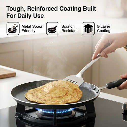 Prestige Omega Deluxe Aluminium Non-Stick Granite Cookware-Omni Tawa Dia 28 cm