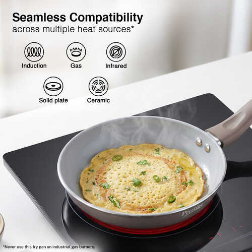 Prestige Ceraglide Duo Ceramic Coating Non Stick Aluminium Cookware Fry Pan Dia 24 cm (1.6 Litre)