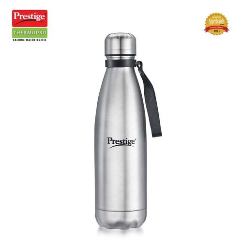 Prestige Thermopro PWSL Stainless Steel Vacuum Water Bottle, 1.0L (Silver)