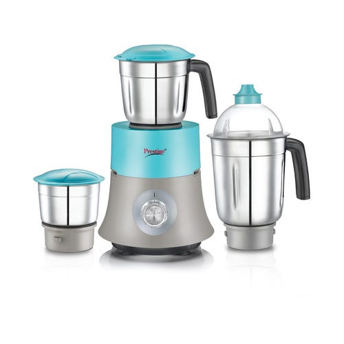 Prestige Monza 750W Mixer Grinder, with Accessories - Stainless Steel Jars 3 Unit