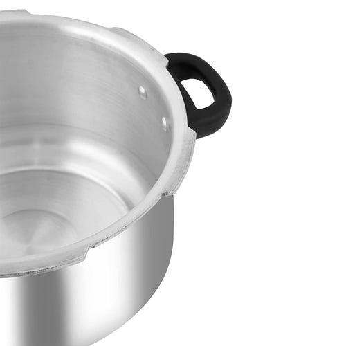 Prestige Deluxe Plus Gas and Induction Compatible Aluminium Pressure Cooker, 5 Litres, Silver