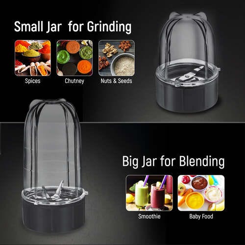 Prestige 350 Watts Nutri-Mix 2.0 Mixer Grinder with 2 Jars|Compact Design| Multipurpose Jars|Inter-Lock System| Sipper Lids