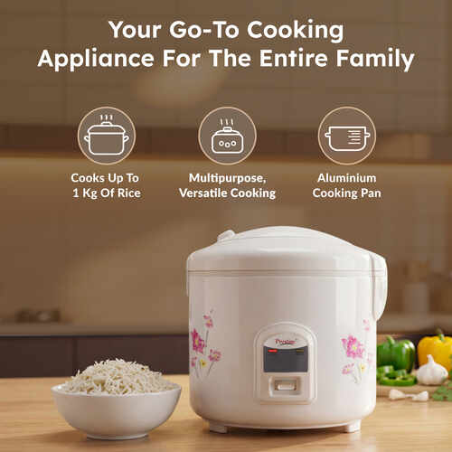 Prestige Delight Electric Rice Cooker - PRWCS 1.8 (1.8L Closed Type)