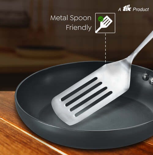 Prestige Hard Anodised Plus Gas and Induction Compatible Fry Pan, (Black)
