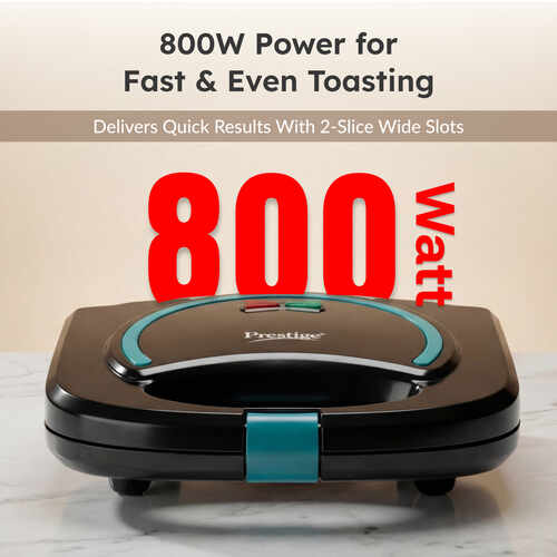 Prestige Sandwich Toaster PGMFB(D) Designer Series With Fixed Sandwich Grill Plates