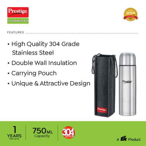 Prestige Thermopro Stainless Steel Flask PFSL 3 - 750ml
