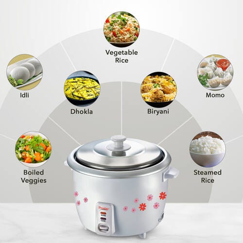 Prestige PRWO Electric Rice Cooker with Close Fit Lid