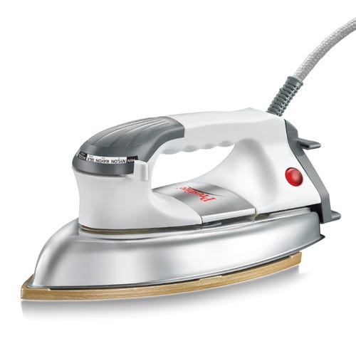 Prestige PDI 06 Dry Iron 1000 W with Greblon Coated Sole Plate (Silver)