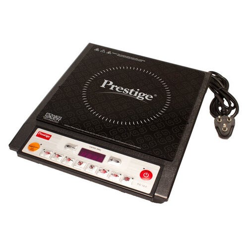 Prestige PIC 14.0 Plus Induction Cooktop 1900 W with Pre-set Indian Menu Options (Black)