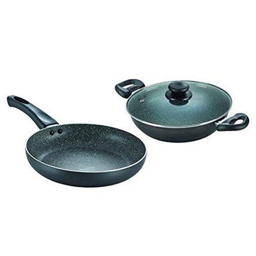Prestige Granite Kadai 24 cm + Fry Pan 24 cm