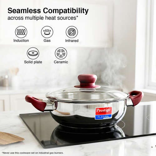 Prestige Platina Popular Stainless Steel 3PCS BYK SET Cookware