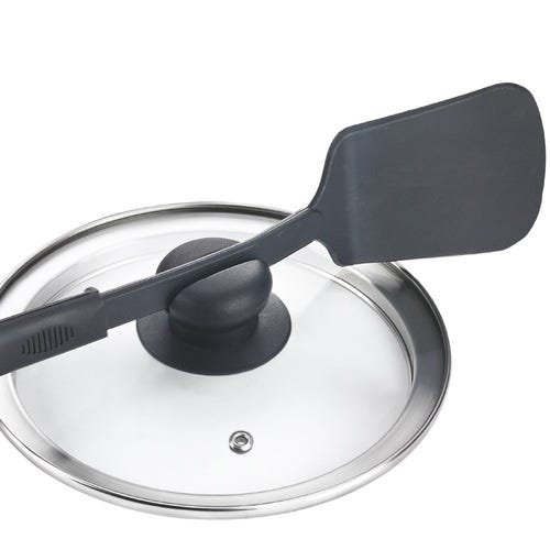 Prestige Deluxe Duo Plus Hard Anodised Gas and Induction Compatible Pressure Handi with Glass Lid, (Black)