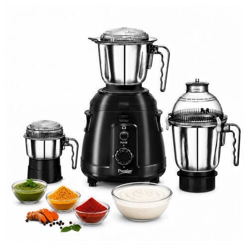 Prestige Everest 1000W Mixer Grinder (3 Stainless Steel Jars) – 1 Unit