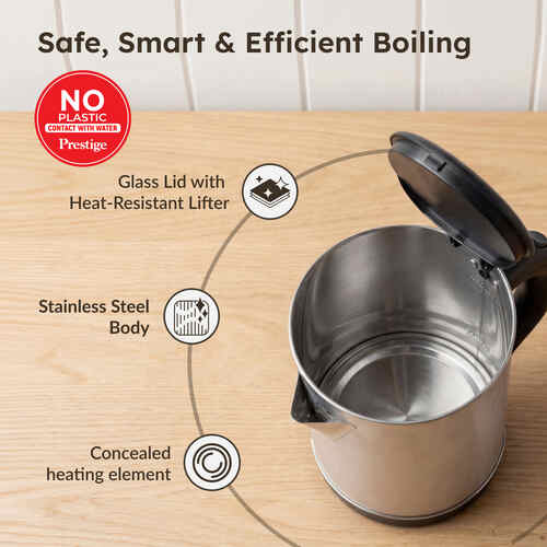 Prestige Stainless Steel 1350 Watts Electric Kettle - PKGSS 1.7