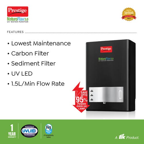 PRESTIGE NATUROFLOW 3.0 UV WATER PURIFIER