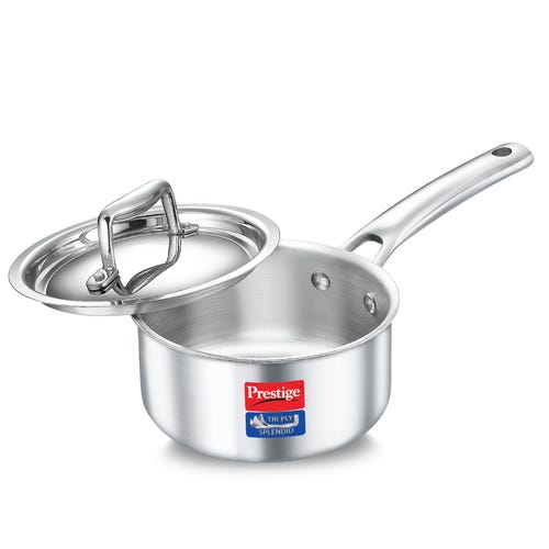 Prestige Tri Ply Splendid Sauce Pan With SS Lid