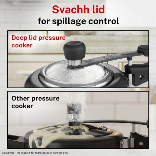 PRESTIGE NAKSHATRA DUO PLUS SVACHH HARD ANODISED ALUMINIUM PRESSURE COOKER 3.0 L