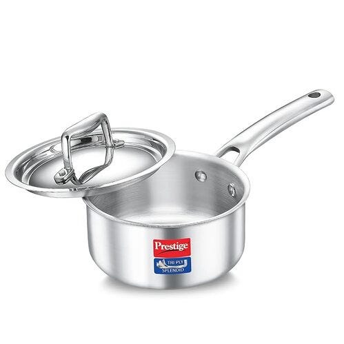 Prestige 18cm/1.5L Tri-Ply Stainless Steel Splendid Sauce Pan with Lid