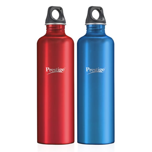 Prestige PSWBC 14 Stainless Steel Water Bottle 1 L (Each) Red and Blue